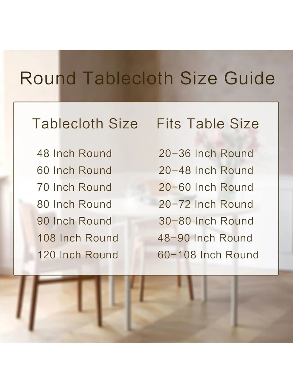 NEW sancua Round Tablecloth 70”, Navy. Water Resistant